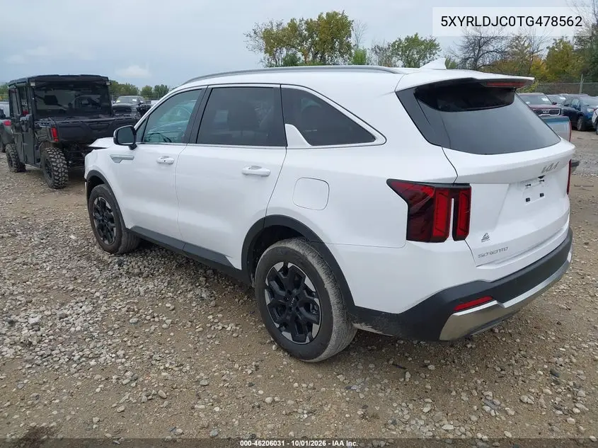 2026 KIA SORENTO VIN 5XYRLDJC0TG478562 — фото 3