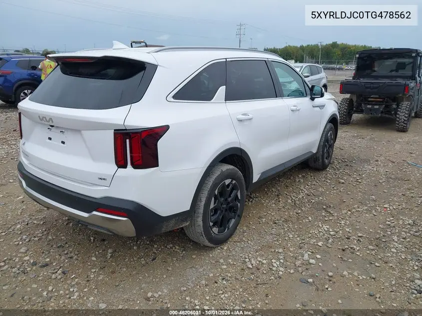 2026 KIA SORENTO VIN 5XYRLDJC0TG478562 — фото 4