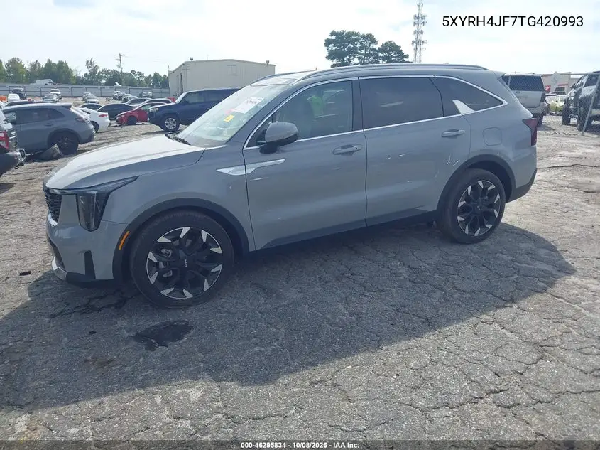 2026 KIA SORENTO VIN 5XYRH4JF7TG420993 — фото 2