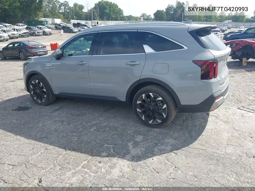 2026 KIA SORENTO VIN 5XYRH4JF7TG420993 — фото 3
