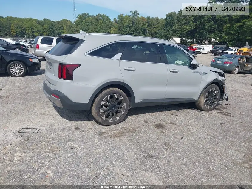 2026 KIA SORENTO VIN 5XYRH4JF7TG420993 — фото 4