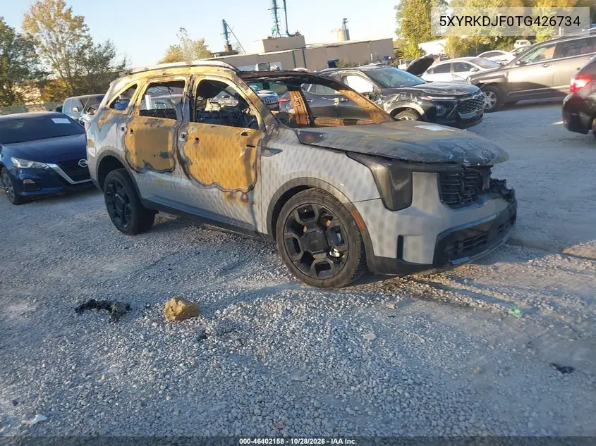 KIA SORENTO 2026, VIN 5XYRKDJF0TG426734