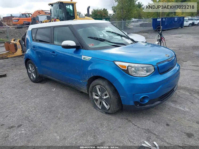 KIA SOUL EV 2017, VIN KNDJP3AEXH7023218