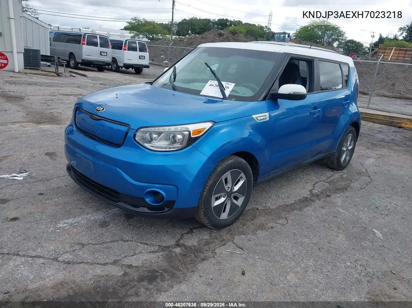 2017 KIA SOUL EV VIN KNDJP3AEXH7023218 — фото 2