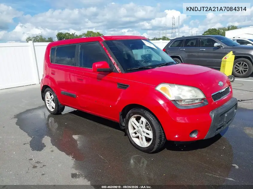 KIA SOUL 2010, VIN KNDJT2A21A7084314