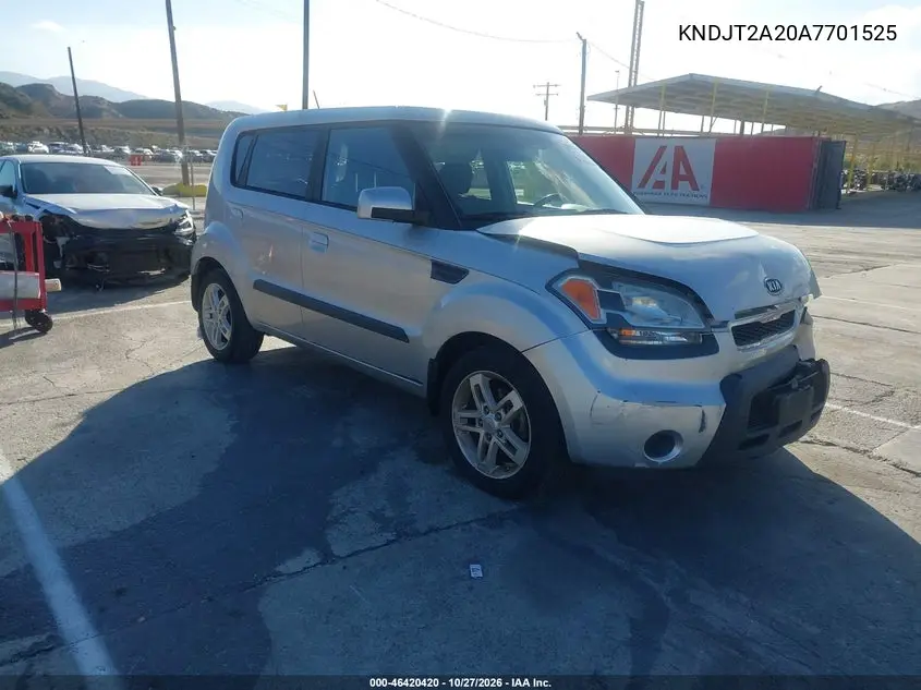 KIA SOUL 2010, VIN KNDJT2A20A7701525