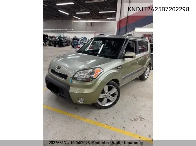 2011 KIA SOUL VIN KNDJT2A25B7202298 — фото 2