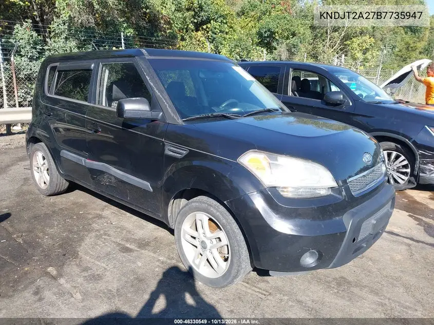 KIA SOUL 2011, VIN KNDJT2A27B7735947