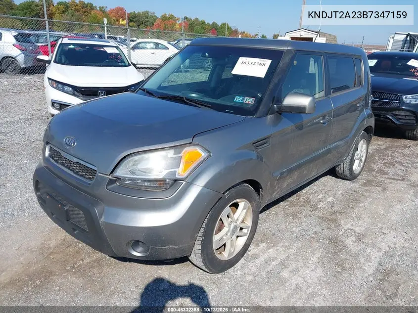 2011 KIA SOUL VIN KNDJT2A23B7347159 — фото 2