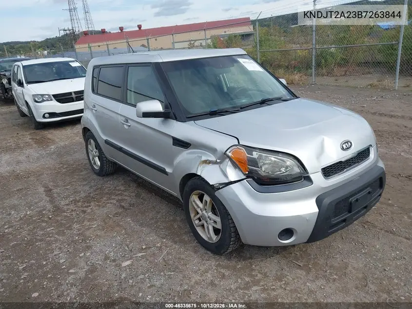 KIA SOUL 2011, VIN KNDJT2A23B7263844