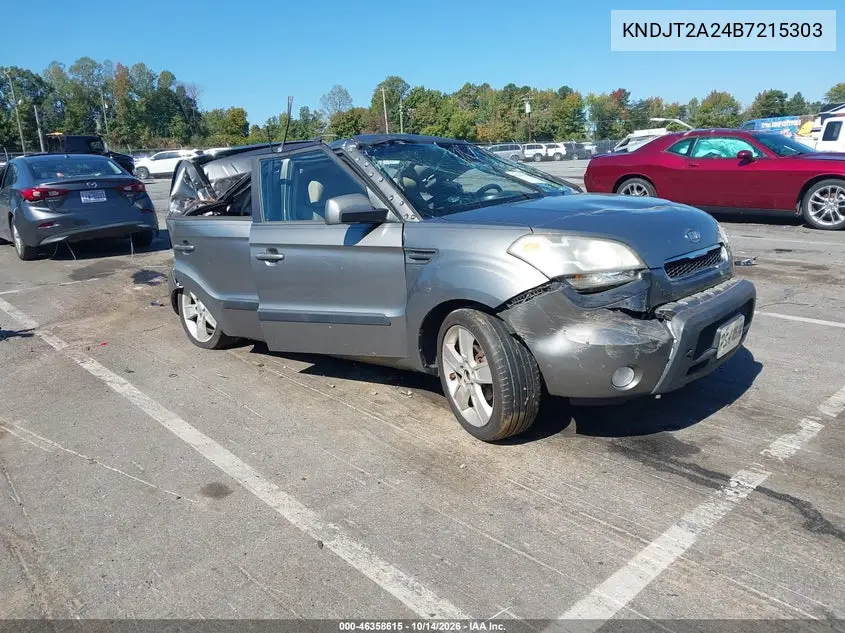 KIA SOUL 2011, VIN KNDJT2A24B7215303