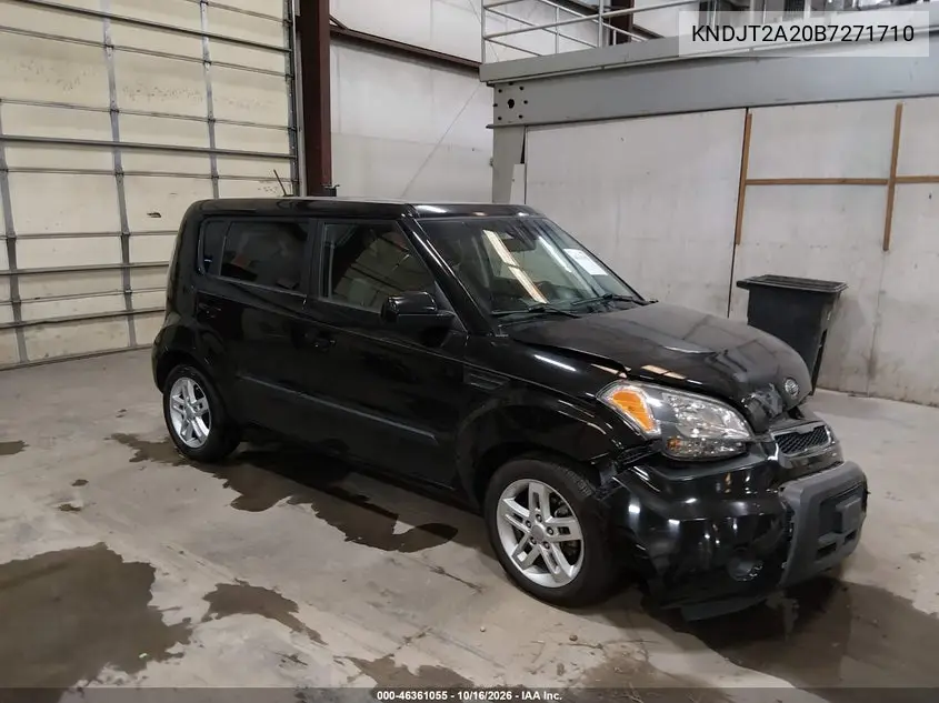 KIA SOUL 2011, VIN KNDJT2A20B7271710