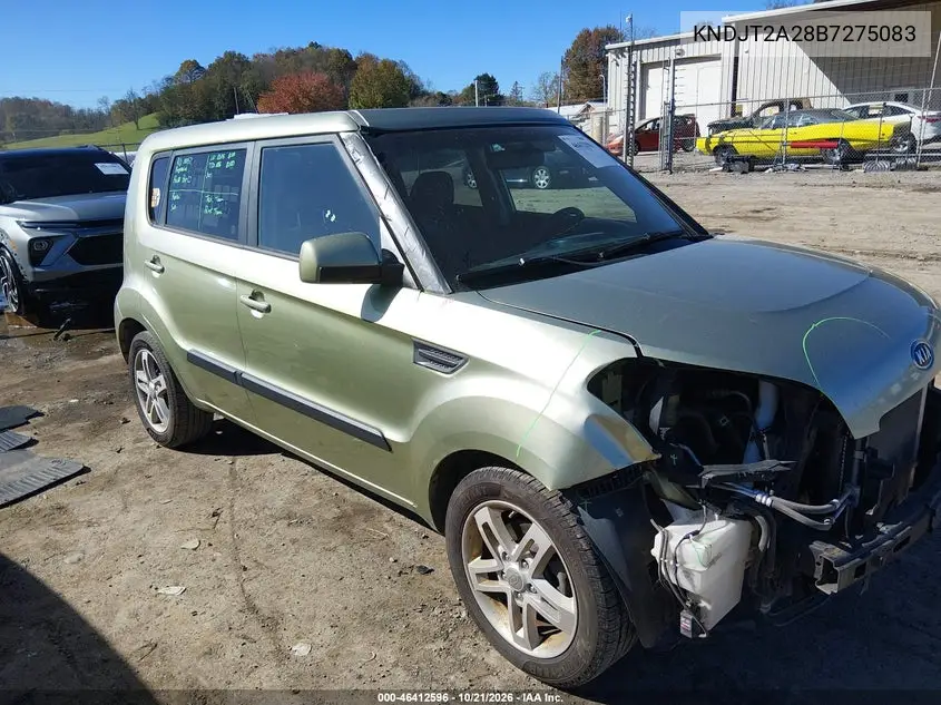 KIA SOUL 2011, VIN KNDJT2A28B7275083