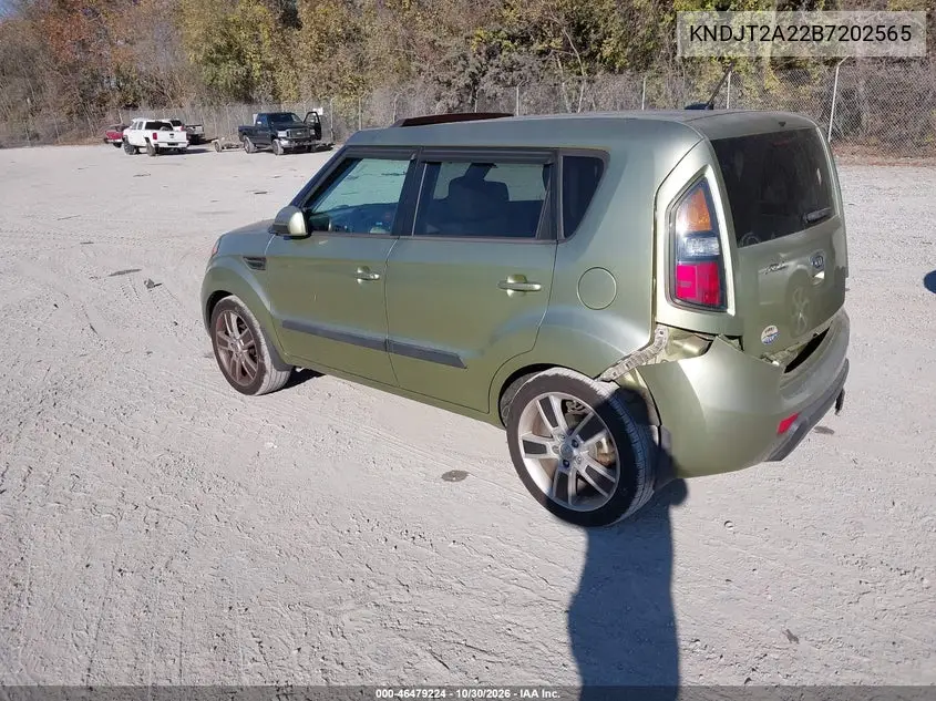 KIA SOUL 2011, VIN KNDJT2A22B7202565
