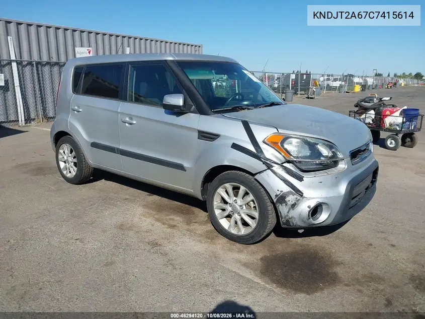 KIA SOUL 2012, VIN KNDJT2A67C7415614
