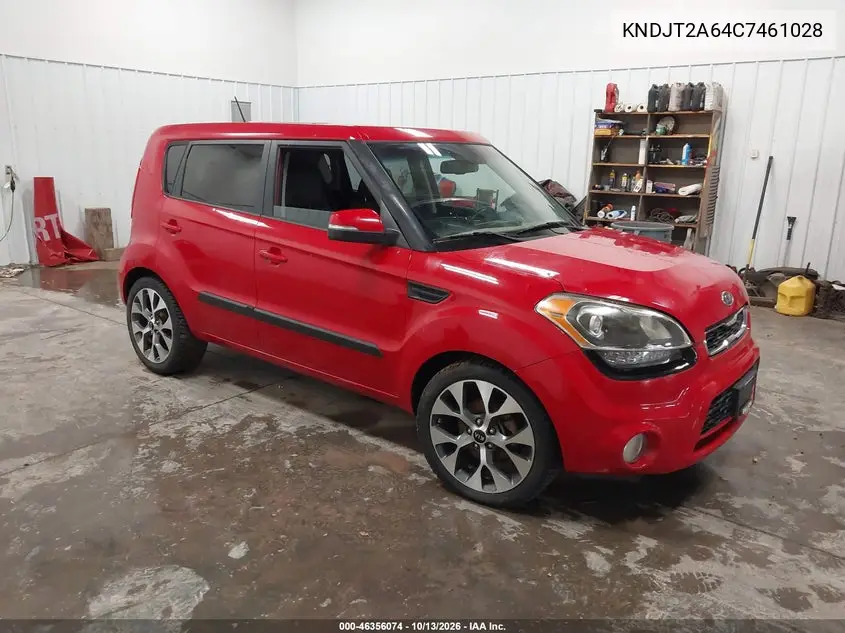 KIA SOUL 2012, VIN KNDJT2A64C7461028