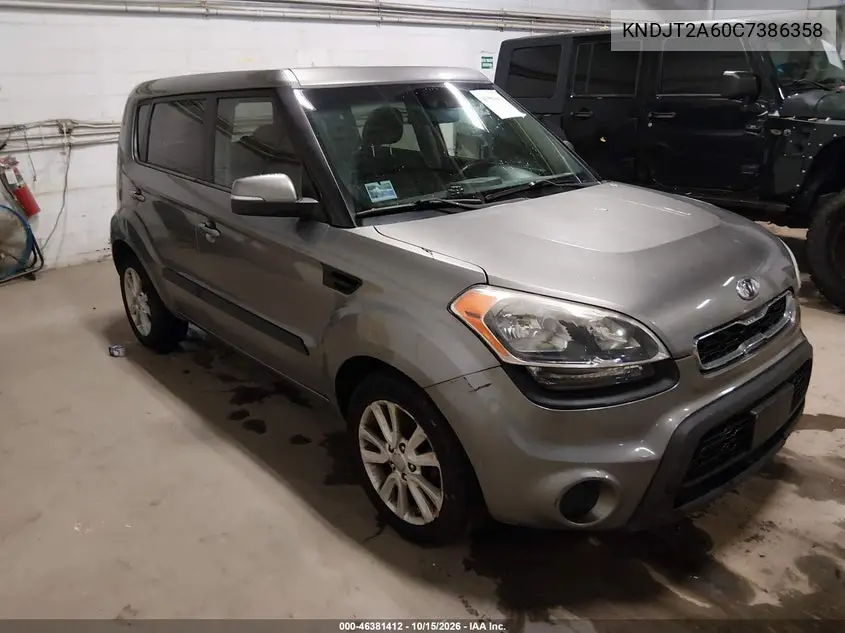 KIA SOUL 2012, VIN KNDJT2A60C7386358
