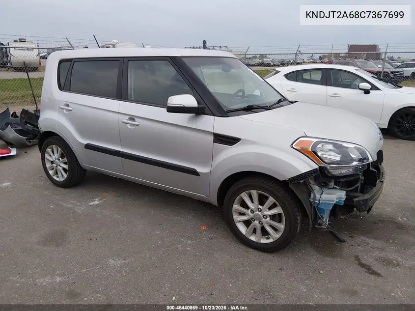 KIA SOUL 2012, VIN KNDJT2A68C7367699
