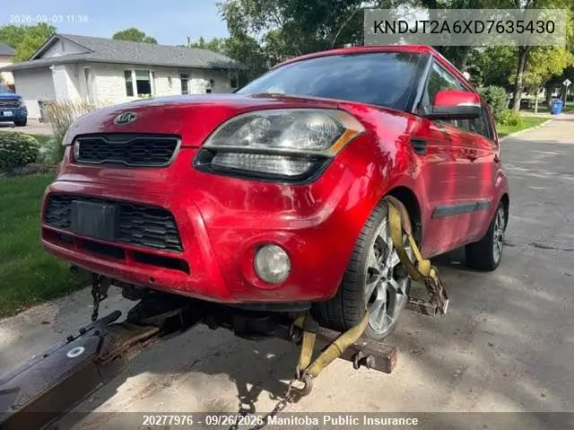 2013 KIA SOUL VIN KNDJT2A6XD7635430 — фото 2
