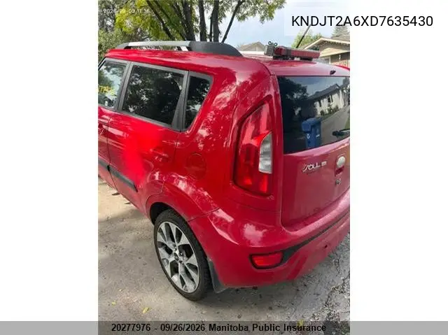 2013 KIA SOUL VIN KNDJT2A6XD7635430 — фото 3