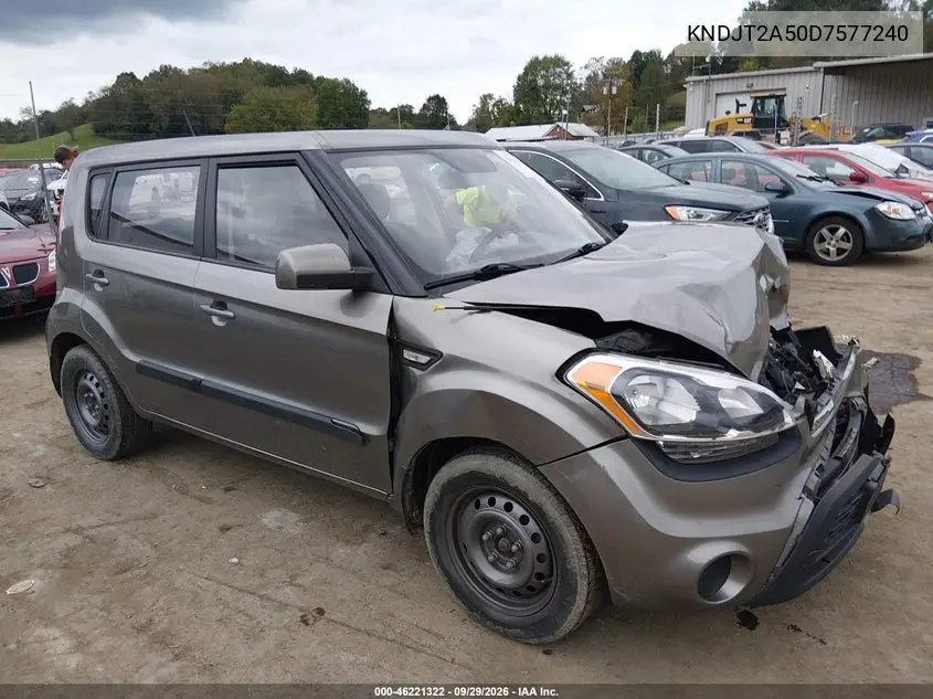 KIA SOUL 2013, VIN KNDJT2A50D7577240