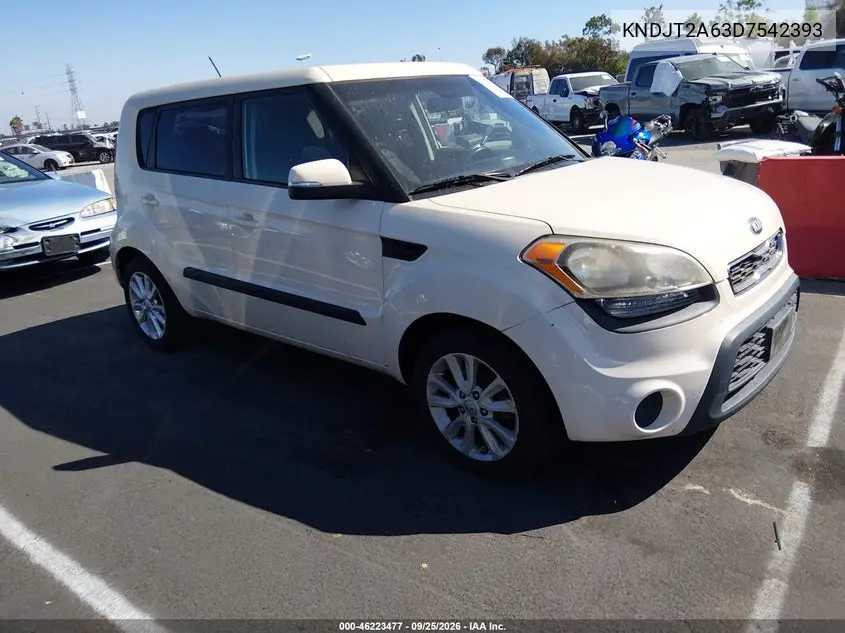 KIA SOUL 2013, VIN KNDJT2A63D7542393