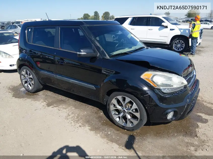KIA SOUL 2013, VIN KNDJT2A65D7590171
