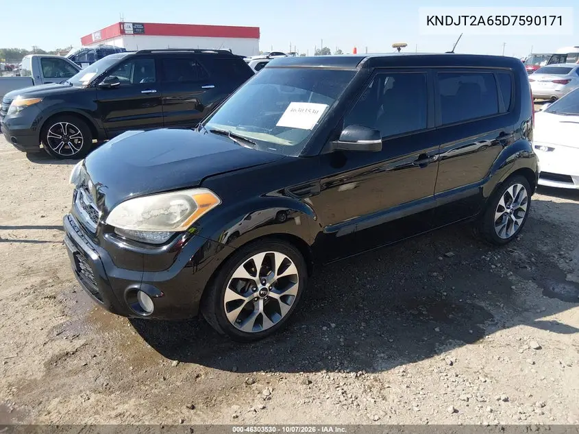 2013 KIA SOUL VIN KNDJT2A65D7590171 — фото 2