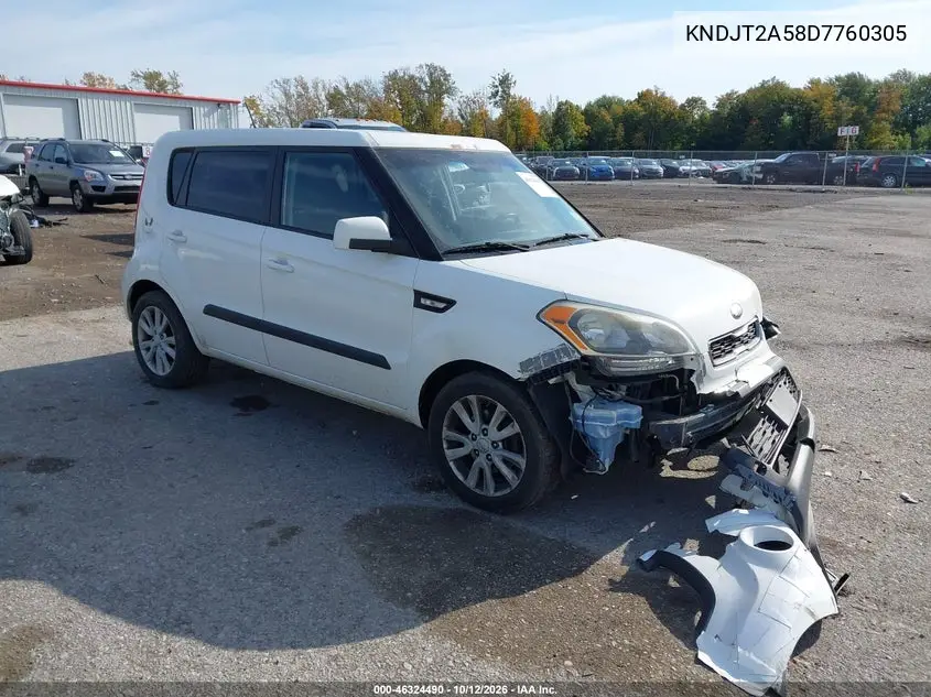KIA SOUL 2013, VIN KNDJT2A58D7760305