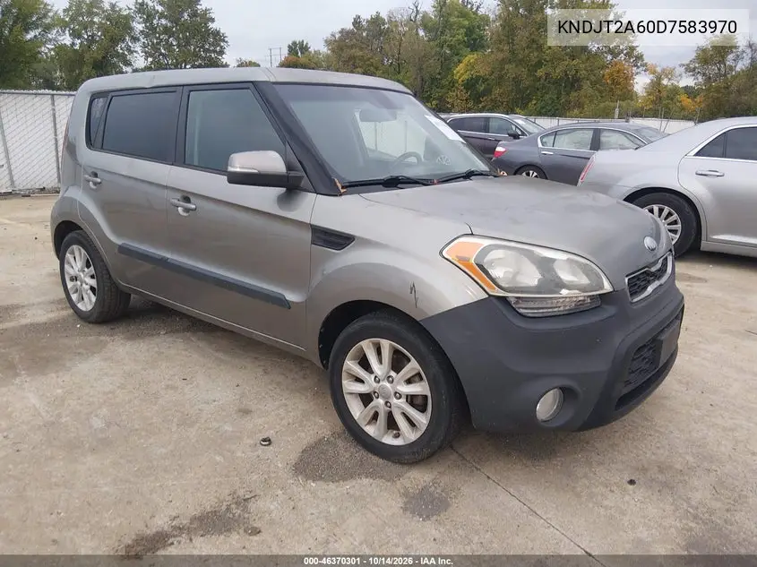 KIA SOUL 2013, VIN KNDJT2A60D7583970