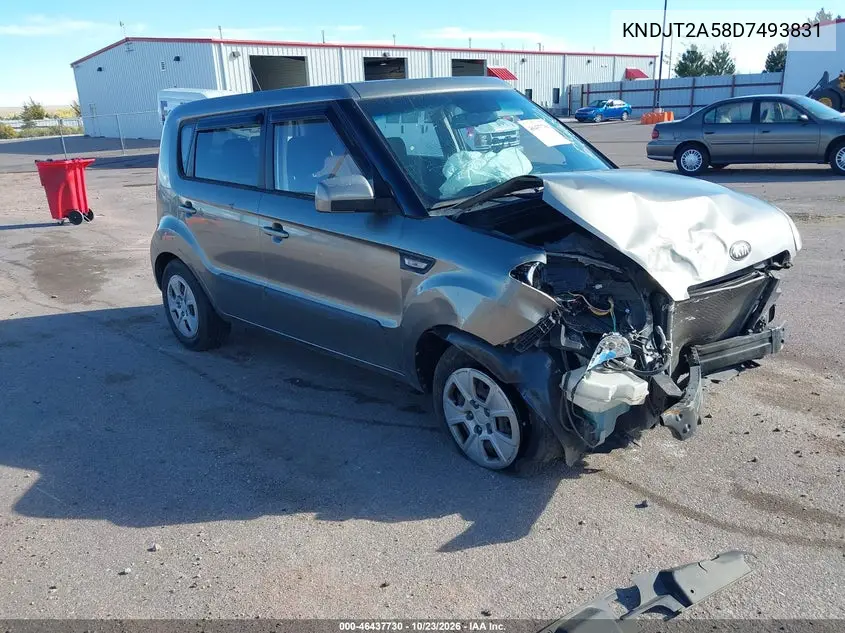 KIA SOUL 2013, VIN KNDJT2A58D7493831