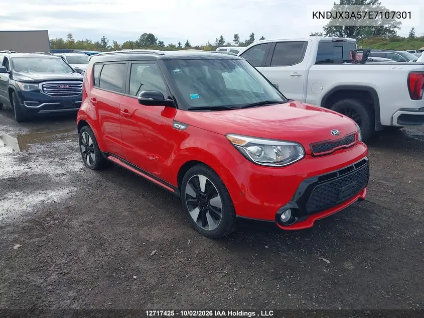 KIA SOUL 2014, VIN KNDJX3A57E7107301