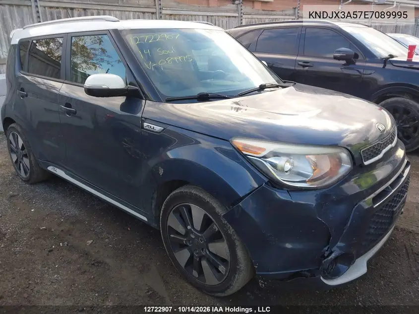 KIA SOUL 2014, VIN KNDJX3A57E7089995