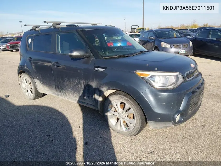KIA SOUL 2014, VIN KNDJP3A56E7011501
