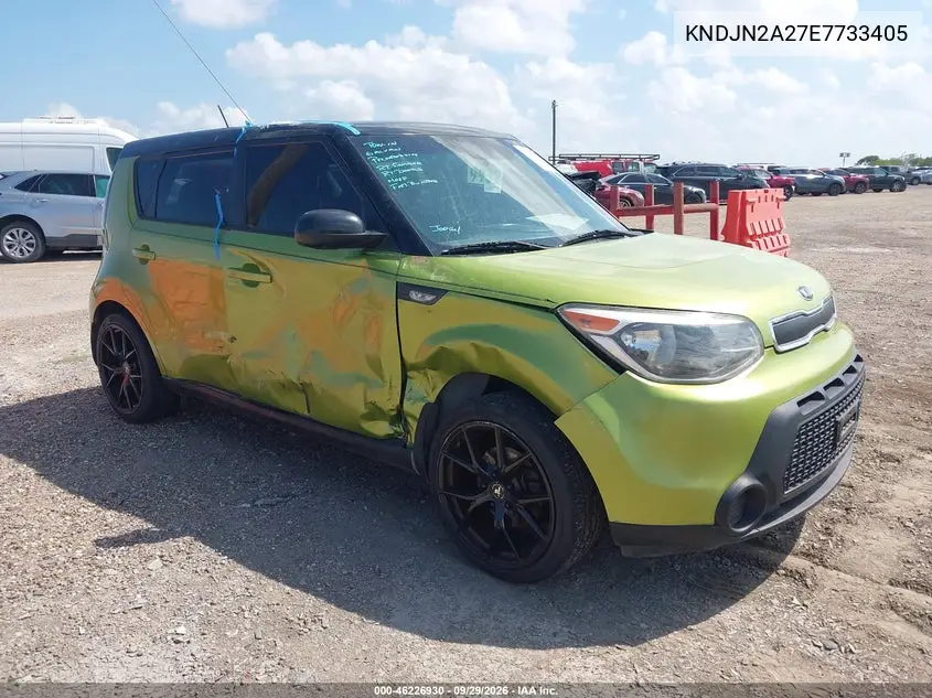 KIA SOUL 2014, VIN KNDJN2A27E7733405