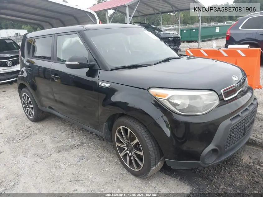 KIA SOUL 2014, VIN KNDJP3A58E7081906