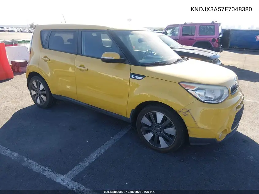 KIA SOUL 2014, VIN KNDJX3A57E7048380