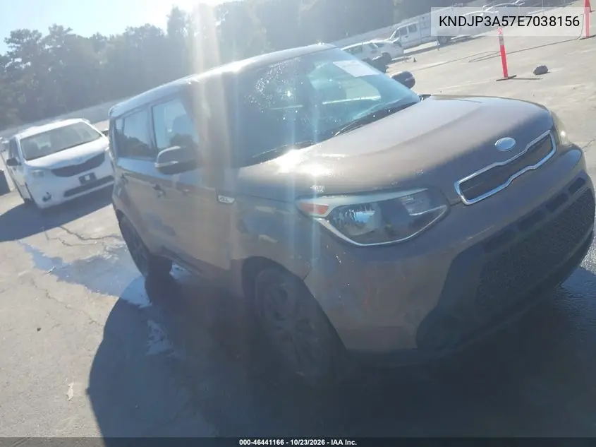 KIA SOUL 2014, VIN KNDJP3A57E7038156