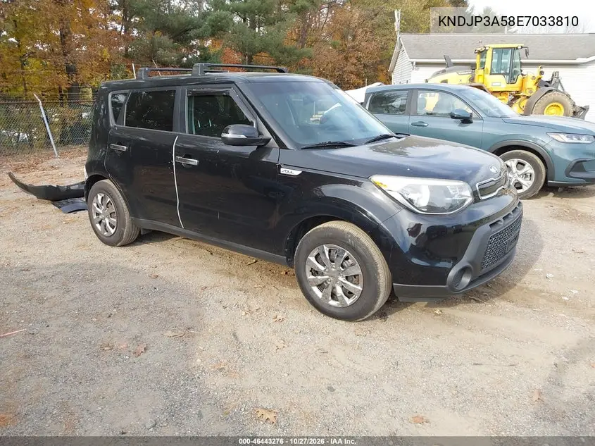 KIA SOUL 2014, VIN KNDJP3A58E7033810
