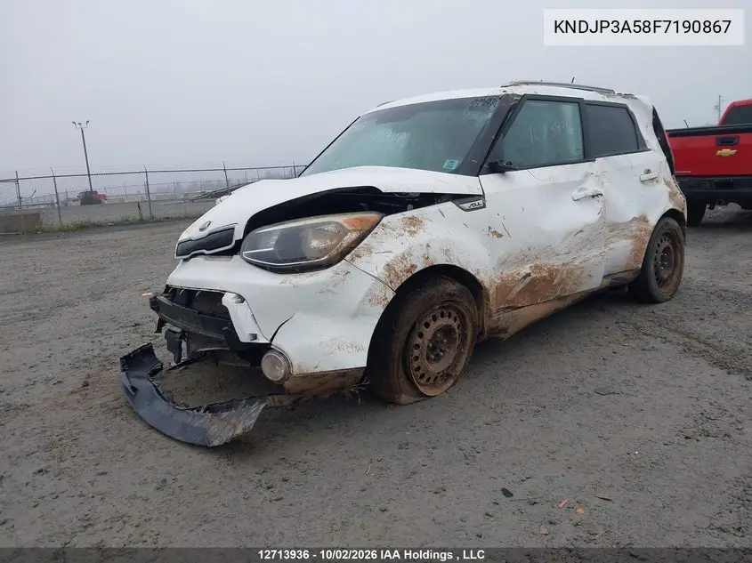 2015 KIA SOUL VIN KNDJP3A58F7190867 — фото 2