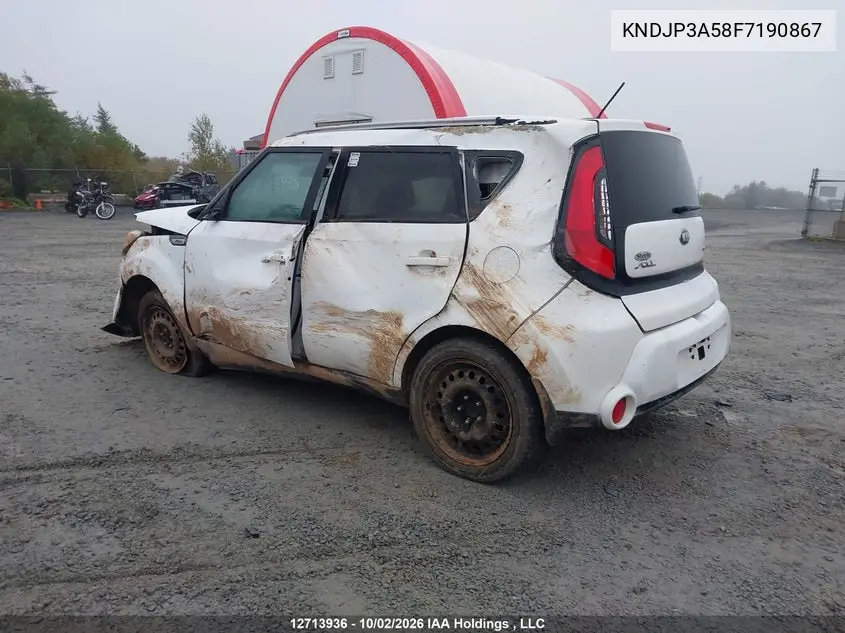 2015 KIA SOUL VIN KNDJP3A58F7190867 — фото 3
