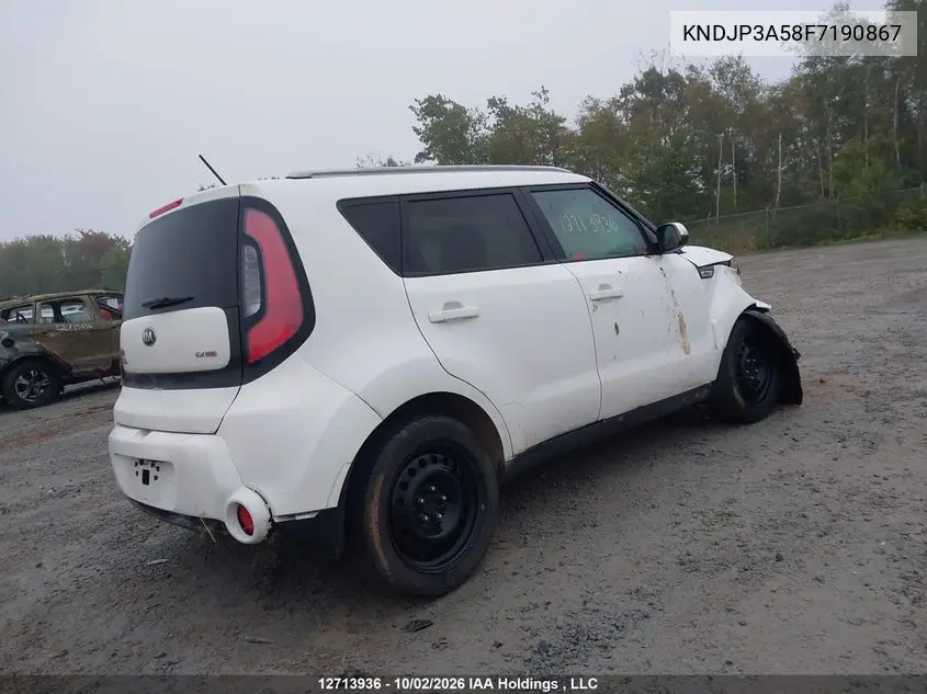 2015 KIA SOUL VIN KNDJP3A58F7190867 — фото 4