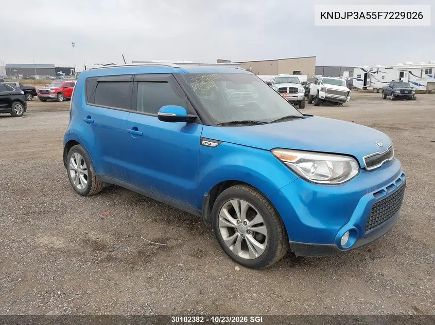 KIA SOUL 2015, VIN KNDJP3A55F7229026