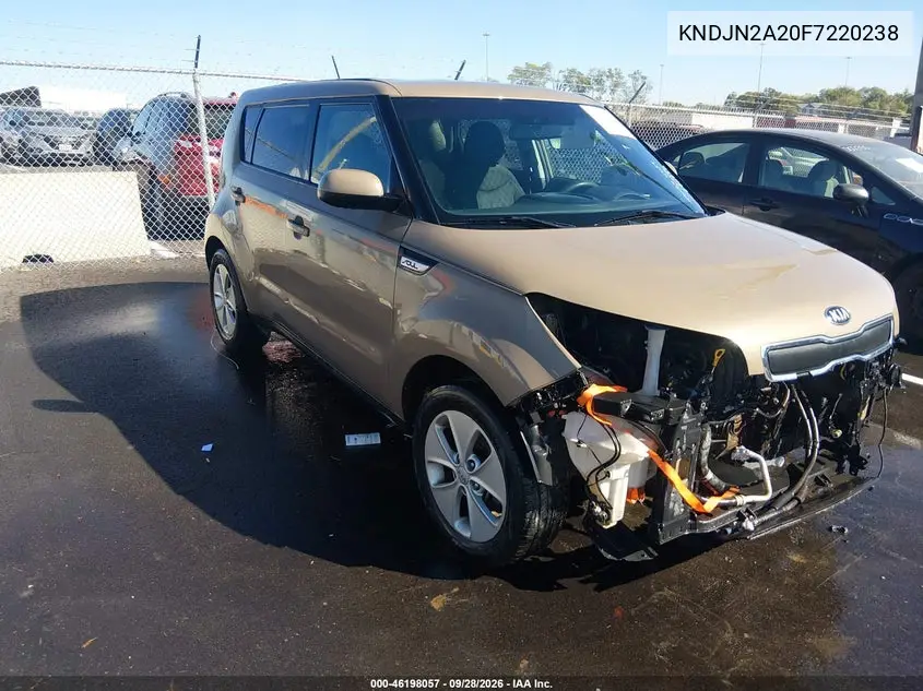 KIA SOUL 2015, VIN KNDJN2A20F7220238
