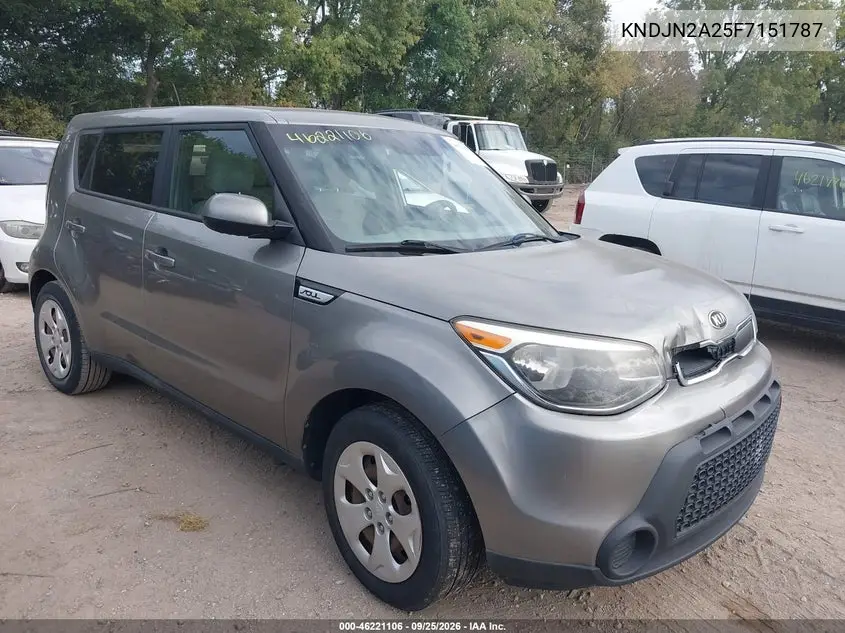KIA SOUL 2015, VIN KNDJN2A25F7151787