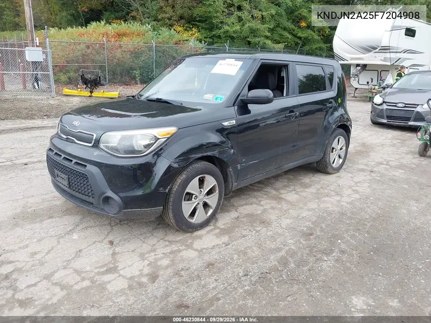 2015 KIA SOUL VIN KNDJN2A25F7204908 — фото 2