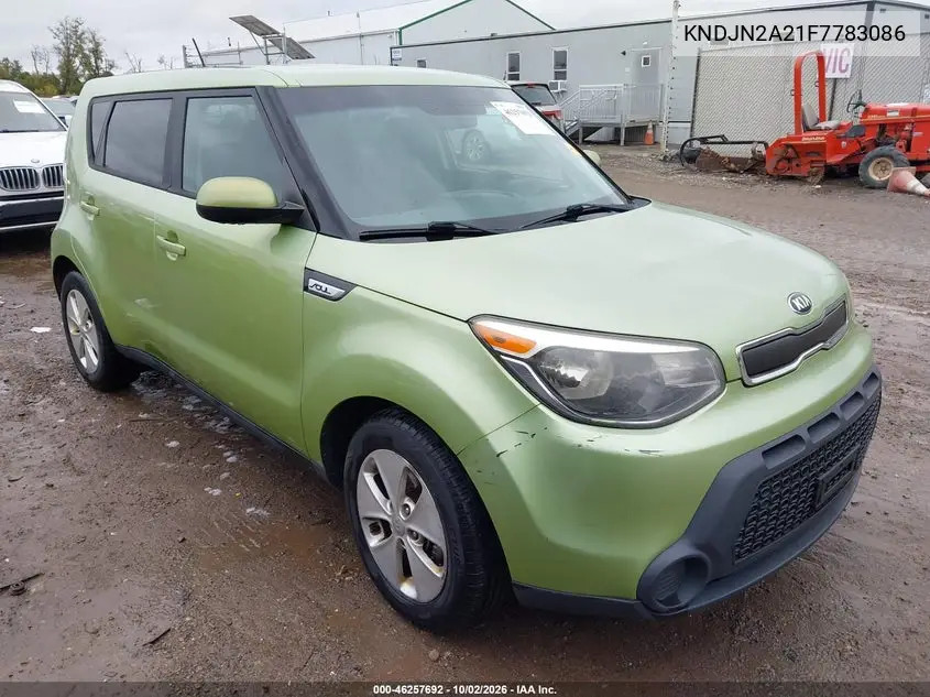 KIA SOUL 2015, VIN KNDJN2A21F7783086