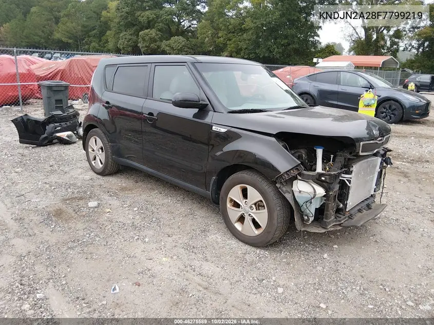KIA SOUL 2015, VIN KNDJN2A28F7799219