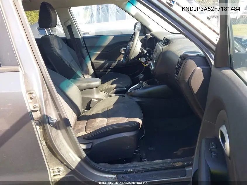 KIA SOUL 2015, VIN KNDJP3A52F7181484