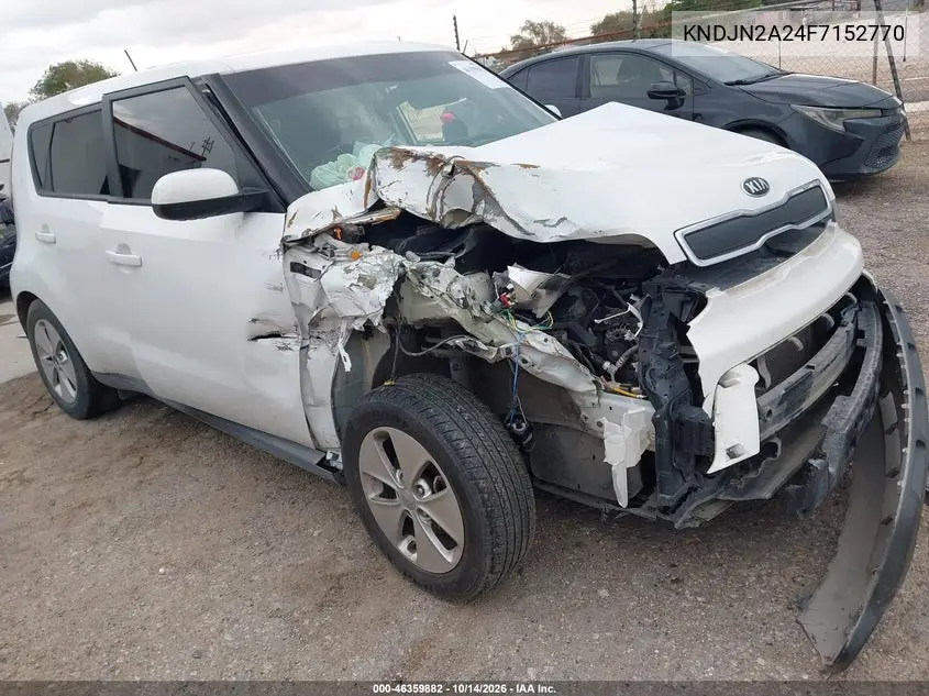 KIA SOUL 2015, VIN KNDJN2A24F7152770